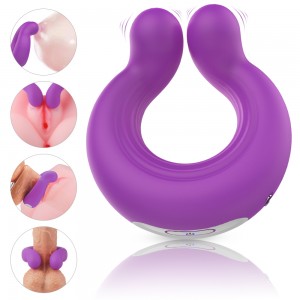 China Wholesale Couple Life Manufacturers –  Silicone Vibrating Ring Penis Ring Erotic Couples Share Massage ECLDH001 – Instasex