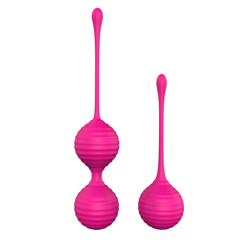 All Silicone Inclusive Horizontal Stripes Vaginal Exercise Ball ,Kegel Ball IFQDH002