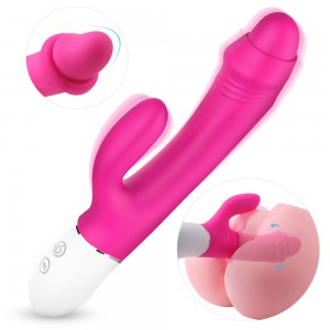 High Quality Waterproof Kegel Balls Manufacturers –  USB Rechargeable 2 places Vibration, Female G-Spot Massager Vibrator EFZDH011 – Instasex