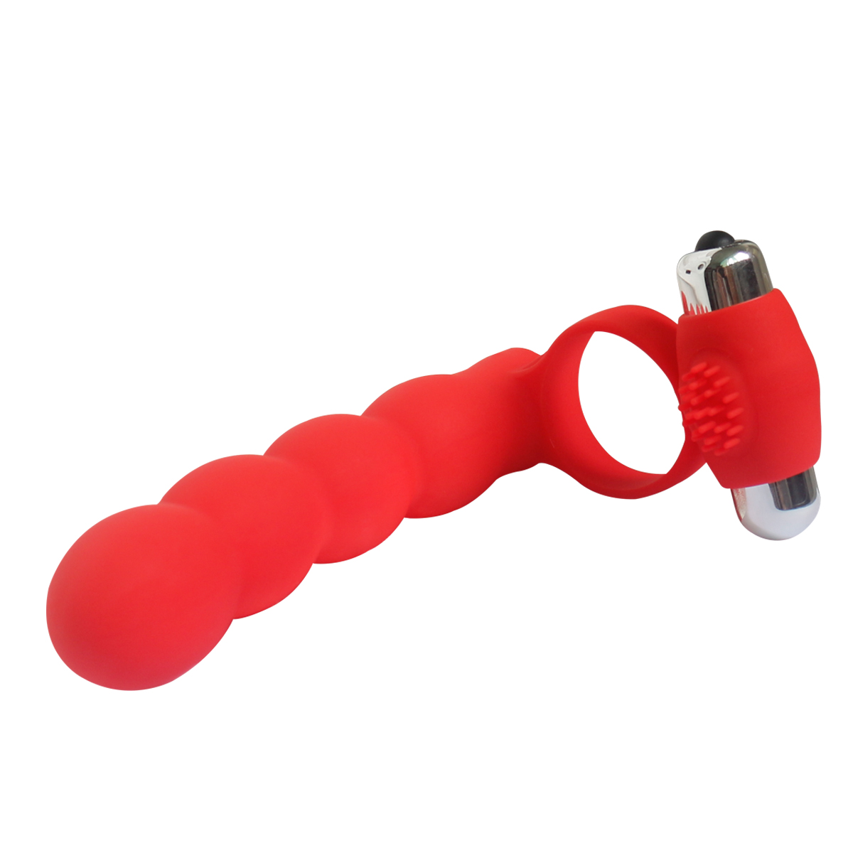 Double Hole Ring Sliding Ball 7-Frequency Vibration Couples Share Sex Toys ICLCH001